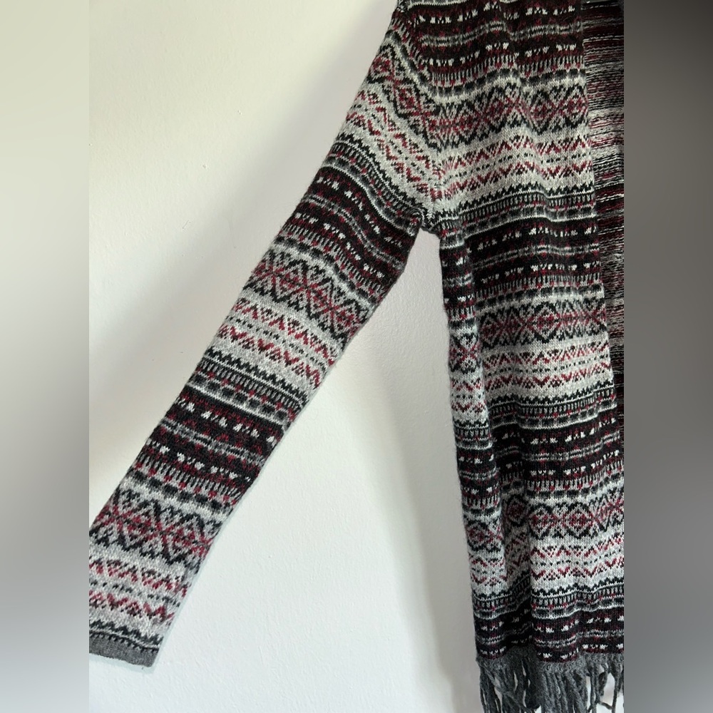 Ruff Hewn Wool Blend Multicolor Patterned Cardigan - image 5